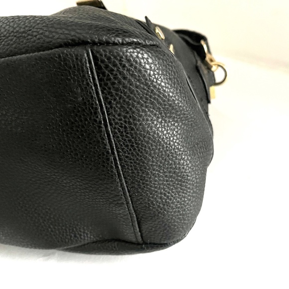 😍🌻 Steve Madden Medium Purse Satchel Shoulder Bag Black Snake Vegan Leather - Picture 7 of 14